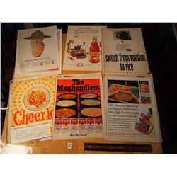 Lot of 27 Food & Beverage Related Vintage Ads