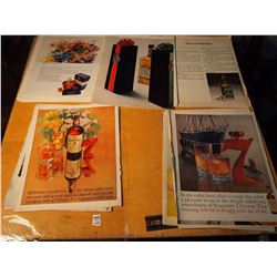 Lot of 32 Alcohol Related Vintage Ads