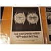 Image 2 : Lot of 7 Watch & Pens Related Vintage Ads