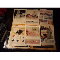 Lot of 48 Assorted Vintage Ads