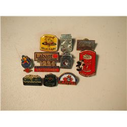 Lot of 10 different Labatt’s Beer Lapel Pins