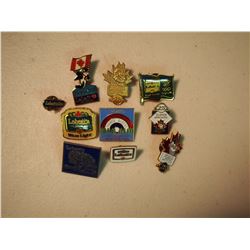 Lot of 10 different Labatt’s Beer Lapel Pins