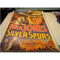 Buck Jones in “Silver Spurs” Movie Poster, Portal Publications.
