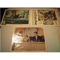 Lot of 3 Vintage, Original, Movie Lobby Cards: 1947 & 2 undated