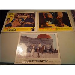 Lot of 3 Vintage, Original, Movie Lobby Cards: 1960’s