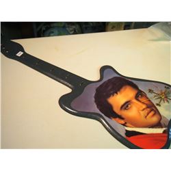Elvis Presley Guitar Clock – works good, second hand is bent, 32” Long