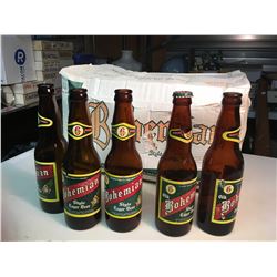 Bohemian Beer Box & Labelled Bottles (5), Sicks Brewery, Prince Albert