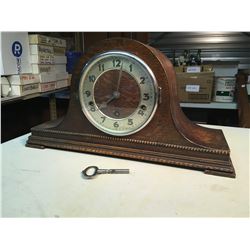 Antique Made In England Mantle Clock With Key