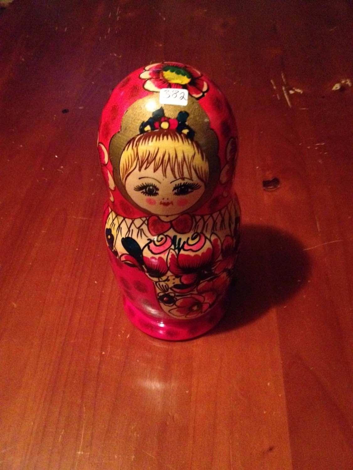 Russian Wooden Nesting Doll, Complete Bodnarus Auctioneering
