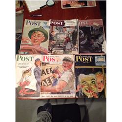 Post Magazines (6) (1940's, 50's)