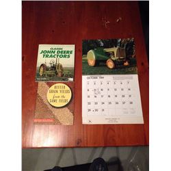 John Deere Related, Classic John Deere Tractors Book, Calendar 1940's, John Deere Booklet