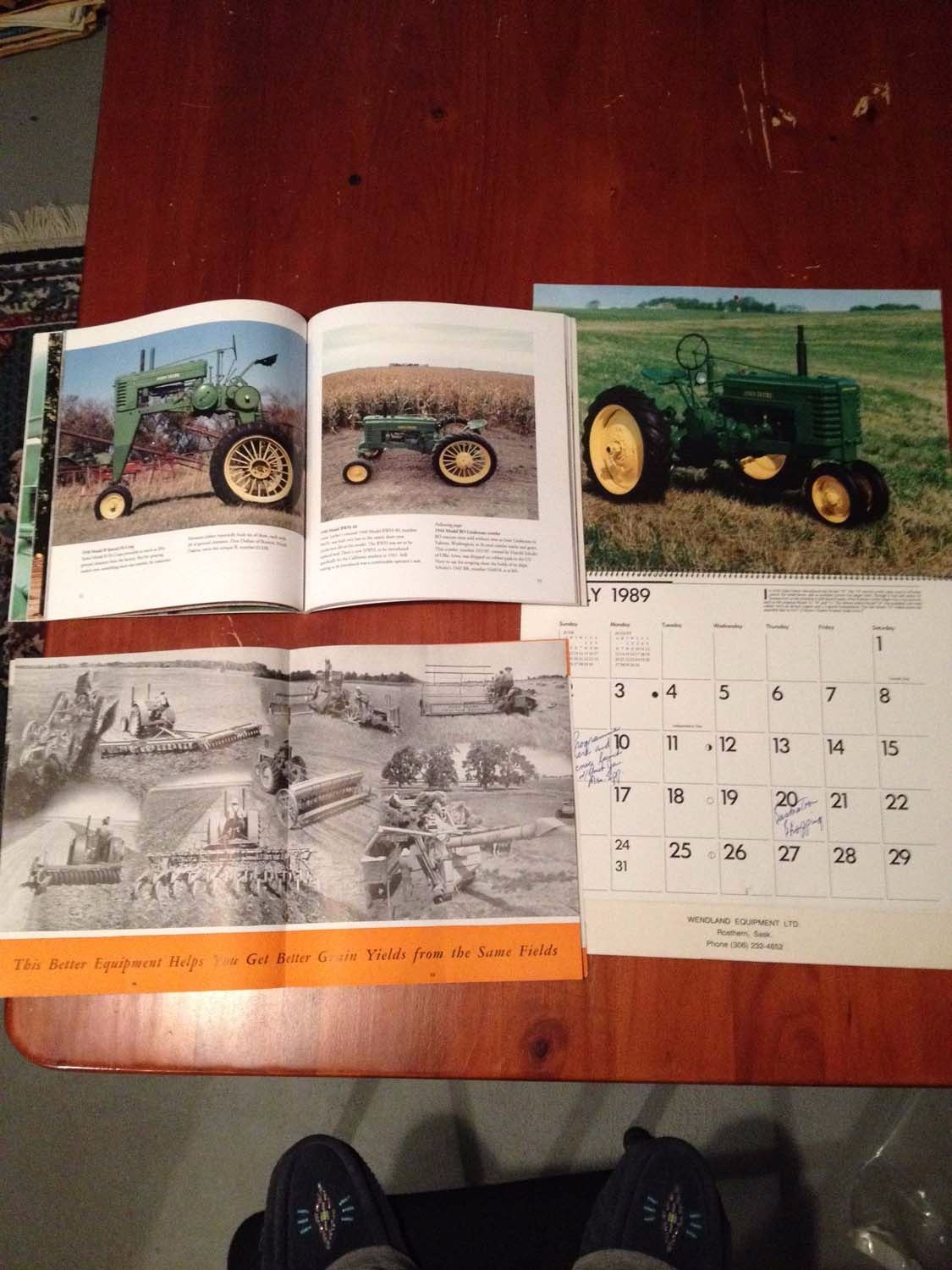 John Deere Related, Classic John Deere Tractors Book, Calendar 1940's