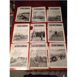 Canadian Tractor Farming Magazines (9) (1919-20's)
