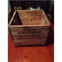 Wooden Crate, Saskatchewan Creamery, Saskatoon