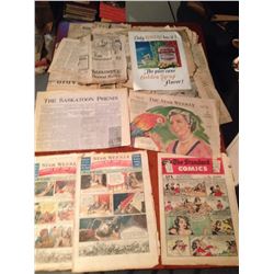 Lot Of Paper Related (Comics, Tarzan, Star Weekly, Star Phoenix 1902)