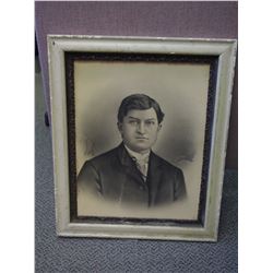 Vintage Framed Portrait, No Glass