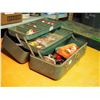 Image 1 : Metal Tackle Box (With Fishing Tackles, Lures, Etc;)