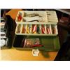 Image 2 : Pair of Plastic tackle Boxes (2)(With Fishing Tackles, Lures, Etc;)