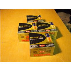 Lot of Imperial Long Range 12 Gauge Shotgun Shells (4 Boxes, 25 Shells Per Box)