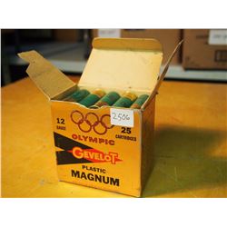 Box of Gevelot Olympic Saskatoon 12 Gauge Shotgun Shells (25)