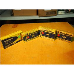 Various Boxes of Dominion Bullets, Mostly Full