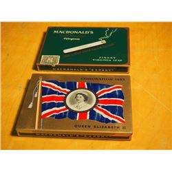 W.C. Macdonald Cigarette Tins (2) (Gold Standard Virginia, Queen Elizabeth II Coronation 1953)
