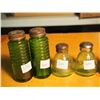 Image 3 : Assorted Sets of Glass Shakers (3 Pairs) (Depression Glass)