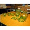 Image 1 : Misc Depression Glass Pieces (6)(Pitcher, Cups, Jar, Juicer, Etc;)