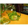 Image 2 : Misc Depression Glass Pieces (6)(Pitcher, Cups, Jar, Juicer, Etc;)