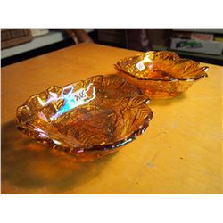Decorative Carnival Glass Bowls