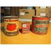 Image 1 : Lot Of Tins (Cinnamon, Gold Standard Tomatoes, Apple & Black Currant Mixed Fruit)