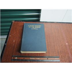 HG Wells Book "A Short History Of The World" (McMillan Publishing, First Printing)