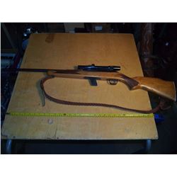 Winchester Cooey Model 64B Semi-Automatic Rifle With Bushnell #X-7X Custom .22 Scope