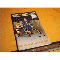 Toronto Maple Leafs Booklet, 63-64