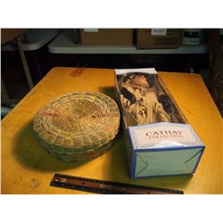 First Nation Doll And Basket