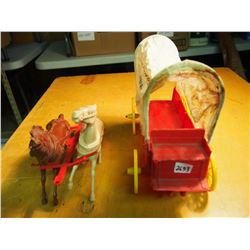 Calgary Stampede Covered Wagon And Horses