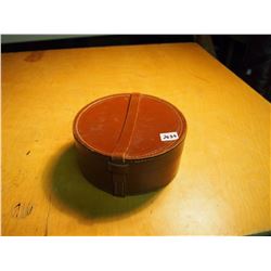 Leather Round Box