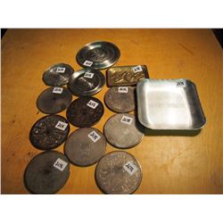 Lot Of Various Metal Coasters (Intricate Designs) (13)
