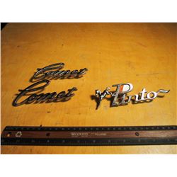 Classic Car Chrome Side Decals (Comet and Pinto)