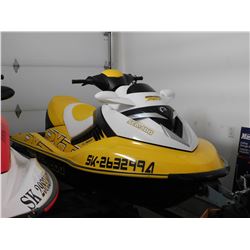 2009 Yellow Seadoo RXT, 4 Stroke 210 HP, 66 Hours