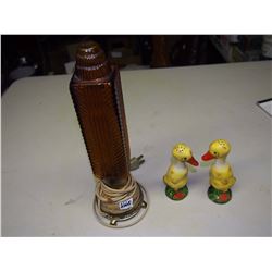 Glass Lamp (Works), Duck Salt & Pepper
