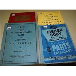 Ford & Chevy Parts Catalogues (1950's) (4)