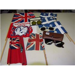 Assorted Flags, Sets Of Eyeglasses (3)