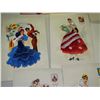 Image 3 : Assorted Postcards (Made In Spain) (Ladies Dresses Made With Thread)