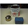 Image 1 : Northern Blossom Honey Pail, Edgeworth Pip Tobacco Tin, Baby Bottom's Tin