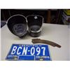 Image 3 : Gauges (2), B.C License Plate, Scale Cast Plate