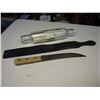 Image 2 : Leather Strap, Butcher Knife, Glass Rolling Pin