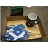 Image 4 : Sasquatch Big Stick Mug, Pilsner Glass Mug, Flags, Vintage Fish Reels