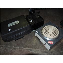 Hot Plate, Telephone Ringer Box, Equalizer