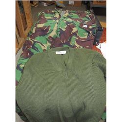 Camouflage Pants, Jacket, Sweater
